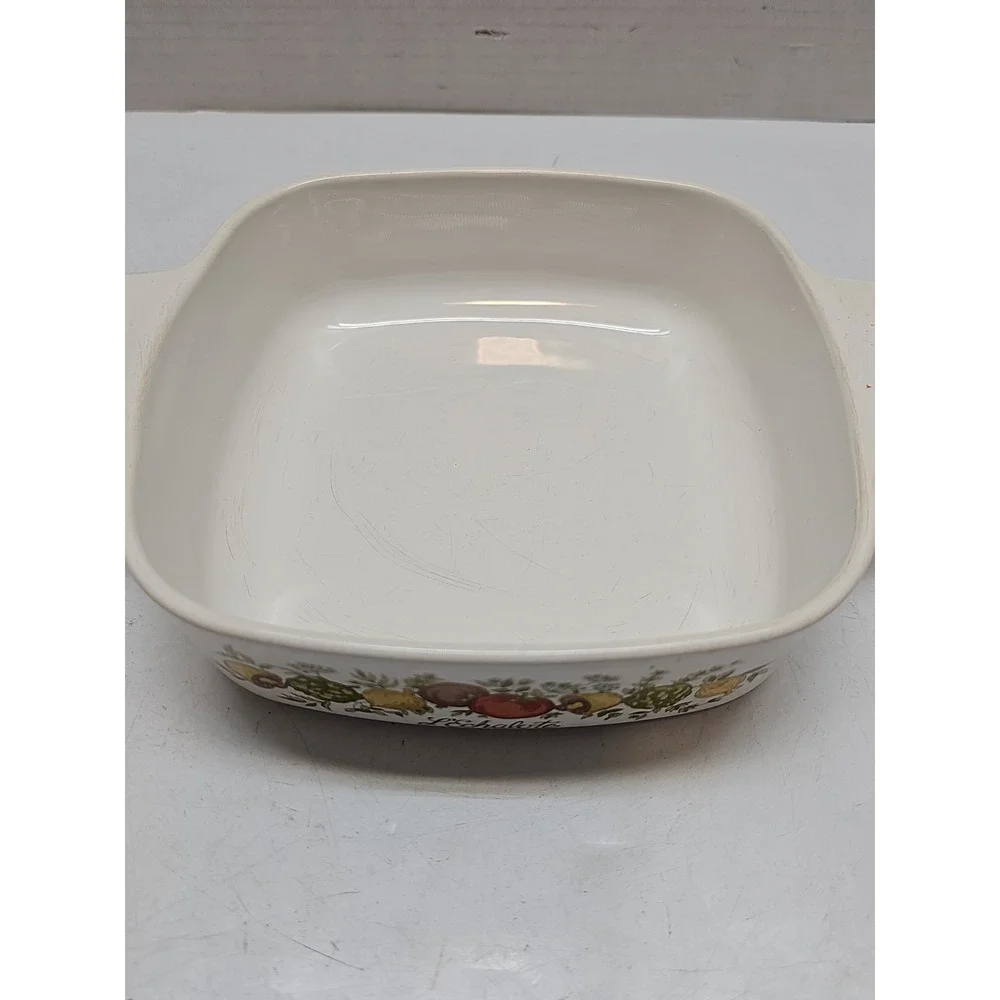 6pc Set Vintage Corning Ware Spice of Life Casserole Baking Dish Lot With 2 Lids